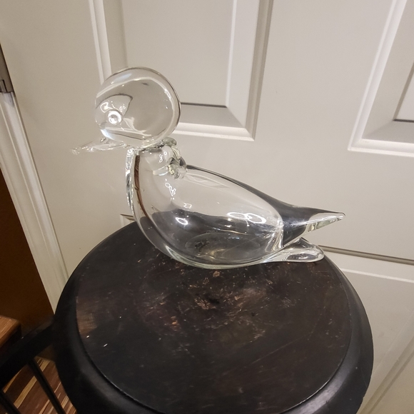 Murano V. Nason Hand Blown Glass Heavy Duck Decanter Signed - Picture 5 of 16